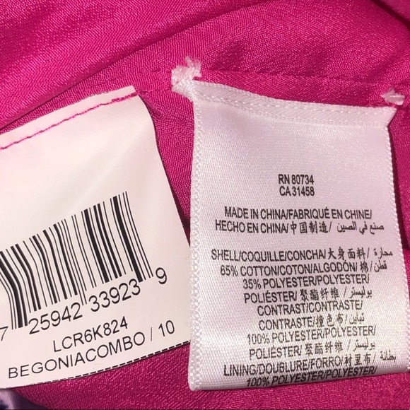 BCBGMaxAriza Floral Begoniacombo Pink Dress 10 - Picture 13 of 13
